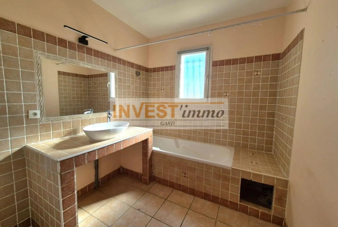 Charmante maison de plain-pied avec jardin à Bouillargues à vendre 
