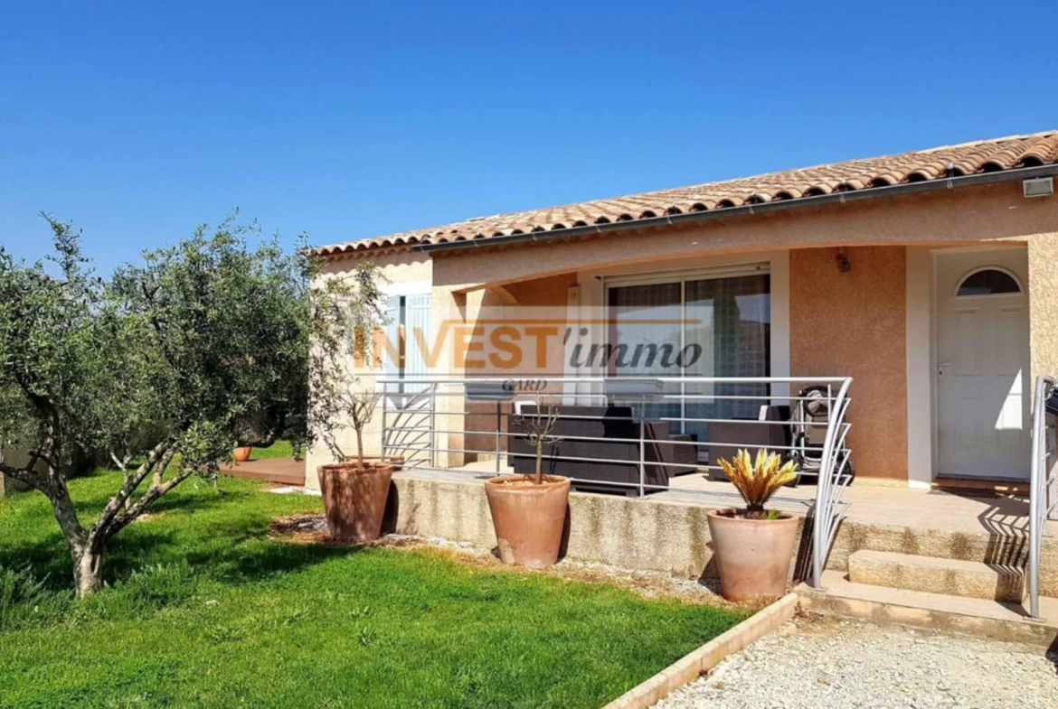Charmante maison de plain-pied avec jardin à Bouillargues à vendre 