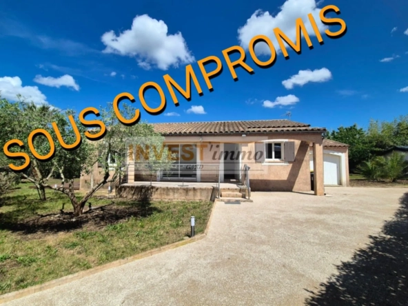 Charmante maison de plain-pied avec jardin à Bouillargues à vendre