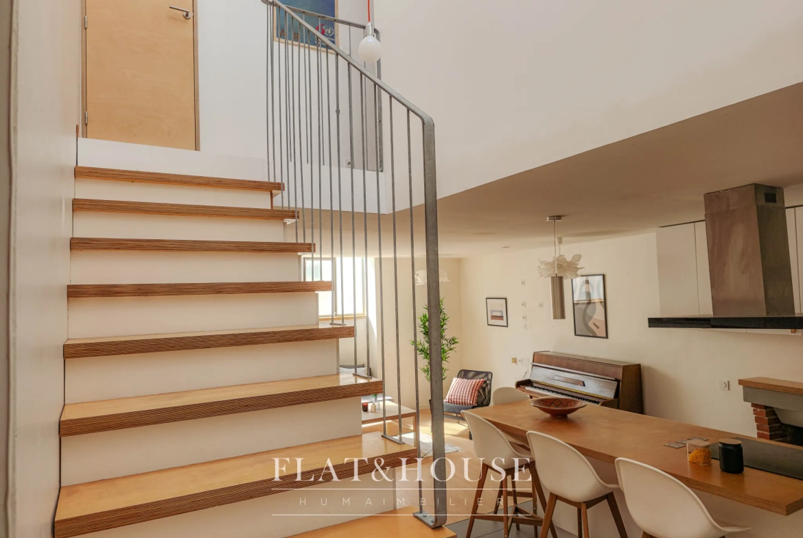 Achat appartement duplex de 69 m² style loft à Nantes centre 