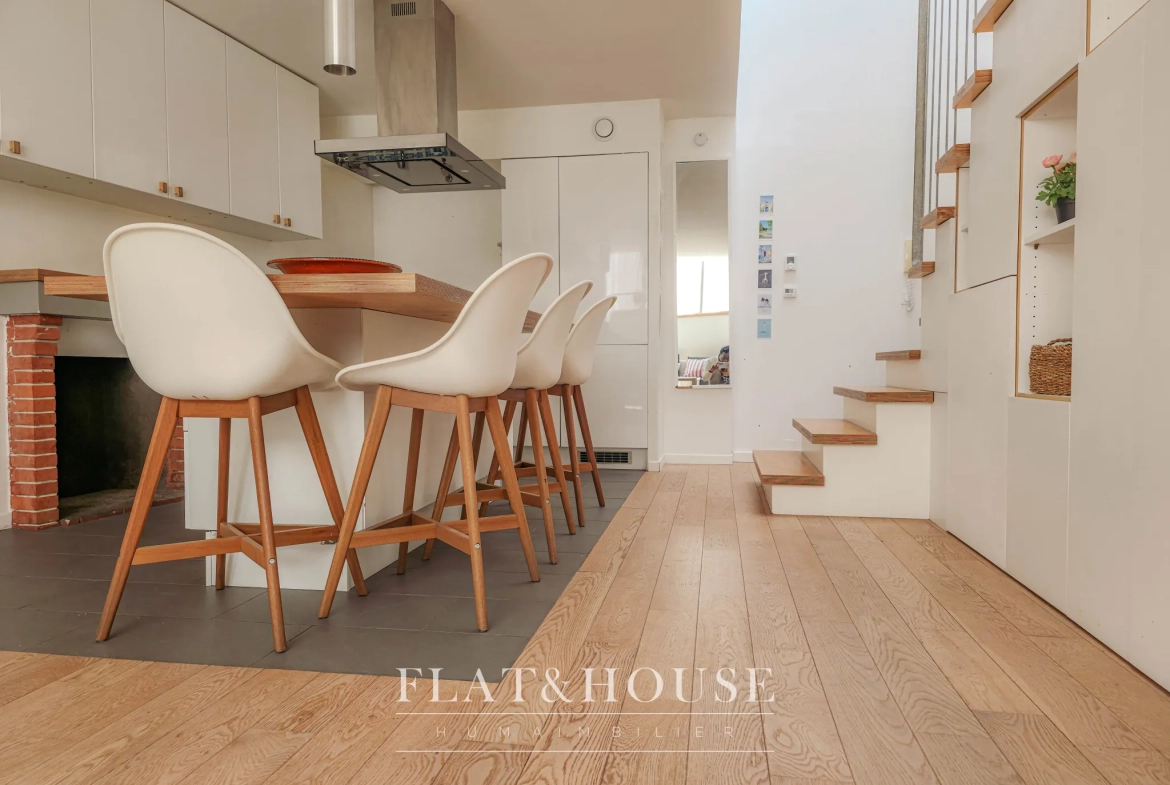 Achat appartement duplex de 69 m² style loft à Nantes centre 