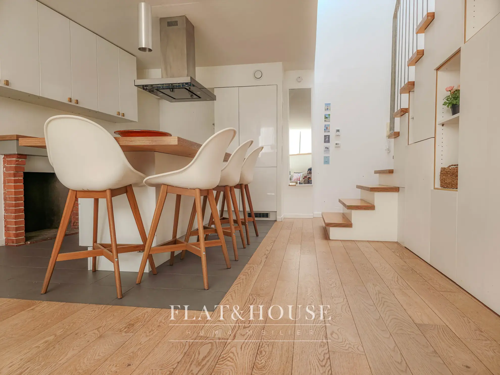Achat appartement duplex de 69 m² style loft à Nantes centre 