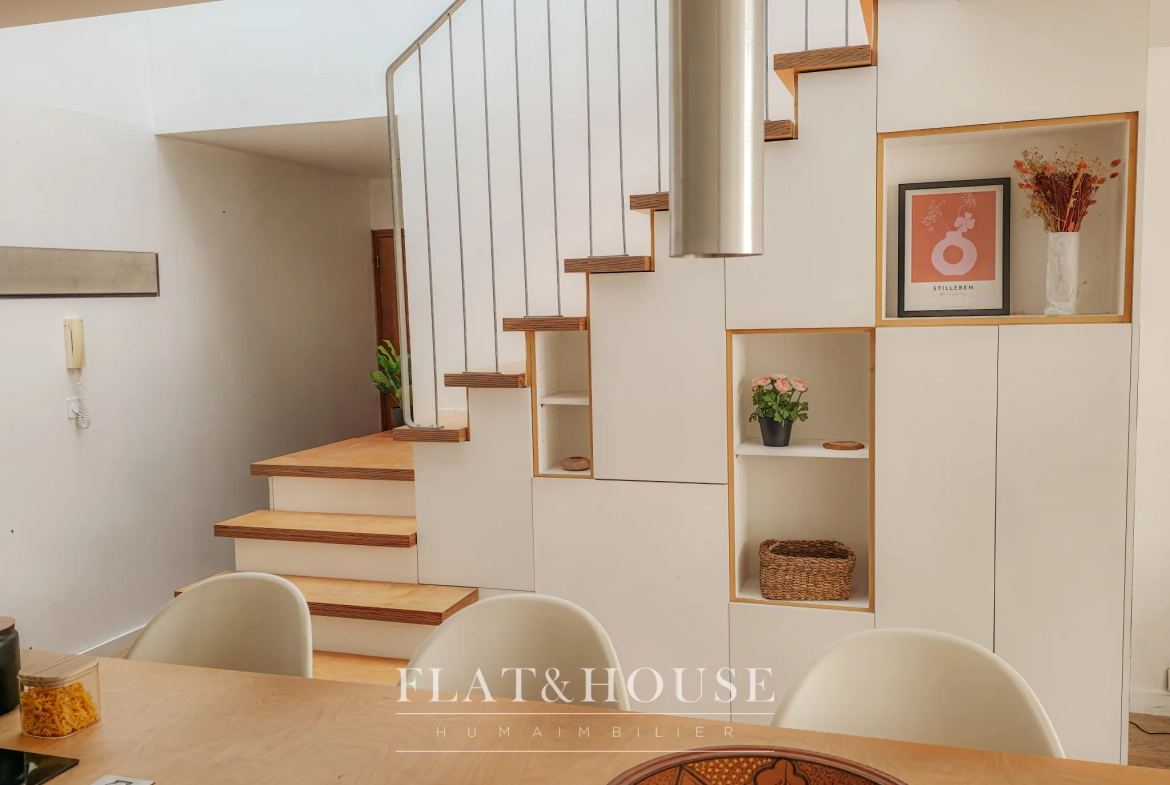 Achat appartement duplex de 69 m² style loft à Nantes centre 