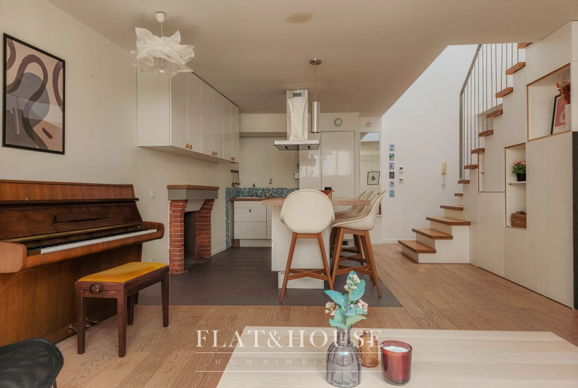 Achat appartement duplex de 69 m² style loft à Nantes centre 