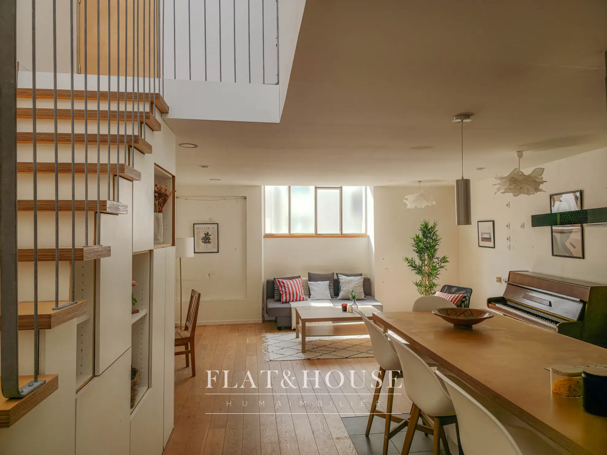 Achat appartement duplex de 69 m² style loft à Nantes centre 