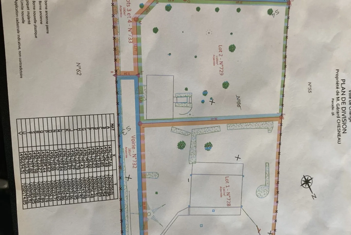 Terrain constructible viabilisé à vendre à Change - 438 m² 