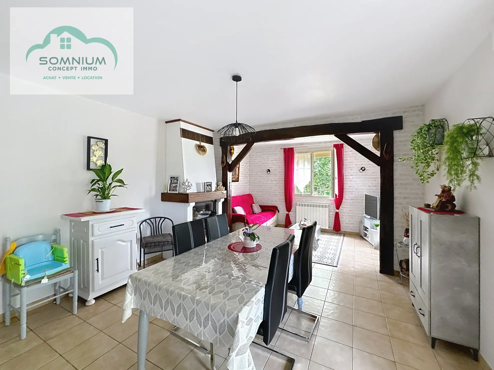 Maison de plain-pied à Fleurance avec grand jardin et garages électriques 
