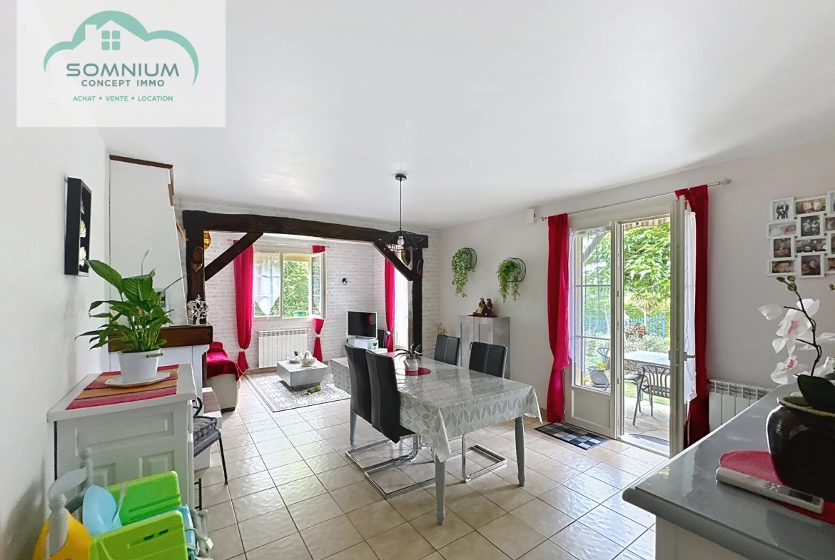 Maison de plain-pied à Fleurance avec grand jardin et garages électriques 
