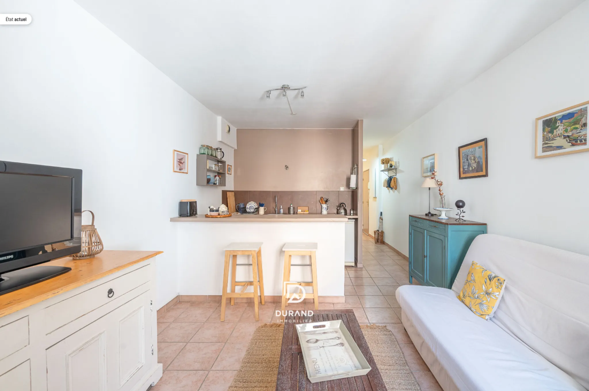 Appartement T2 de 38,62 m² à Marseille proche Vieux-Port, calme et sans travaux 
