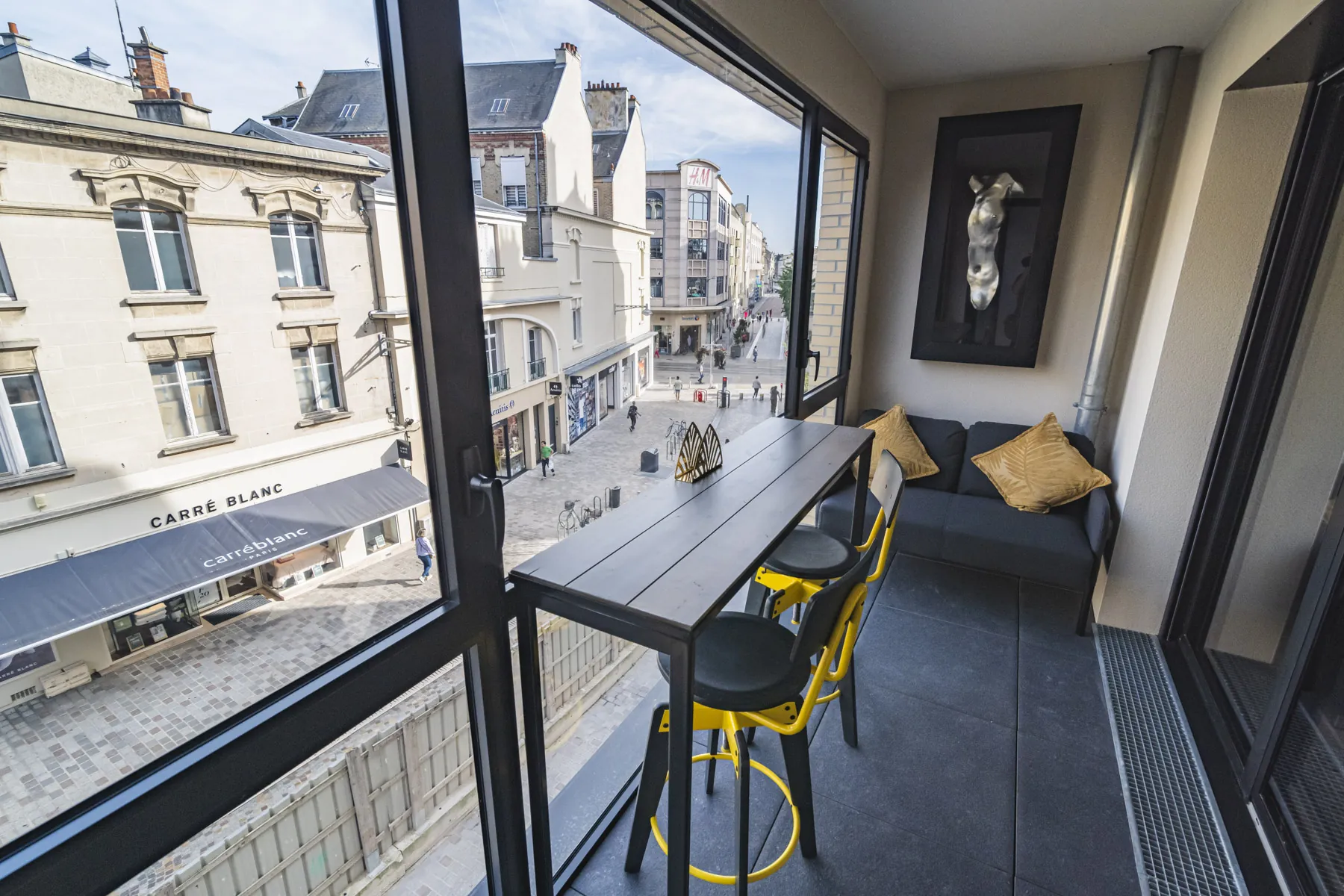 Appartement T2 rénové en plein centre de Reims avec vue imprenable 