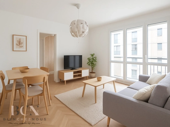 Appreciable T4 rénové avec balcon, cave et parking à Montsoult