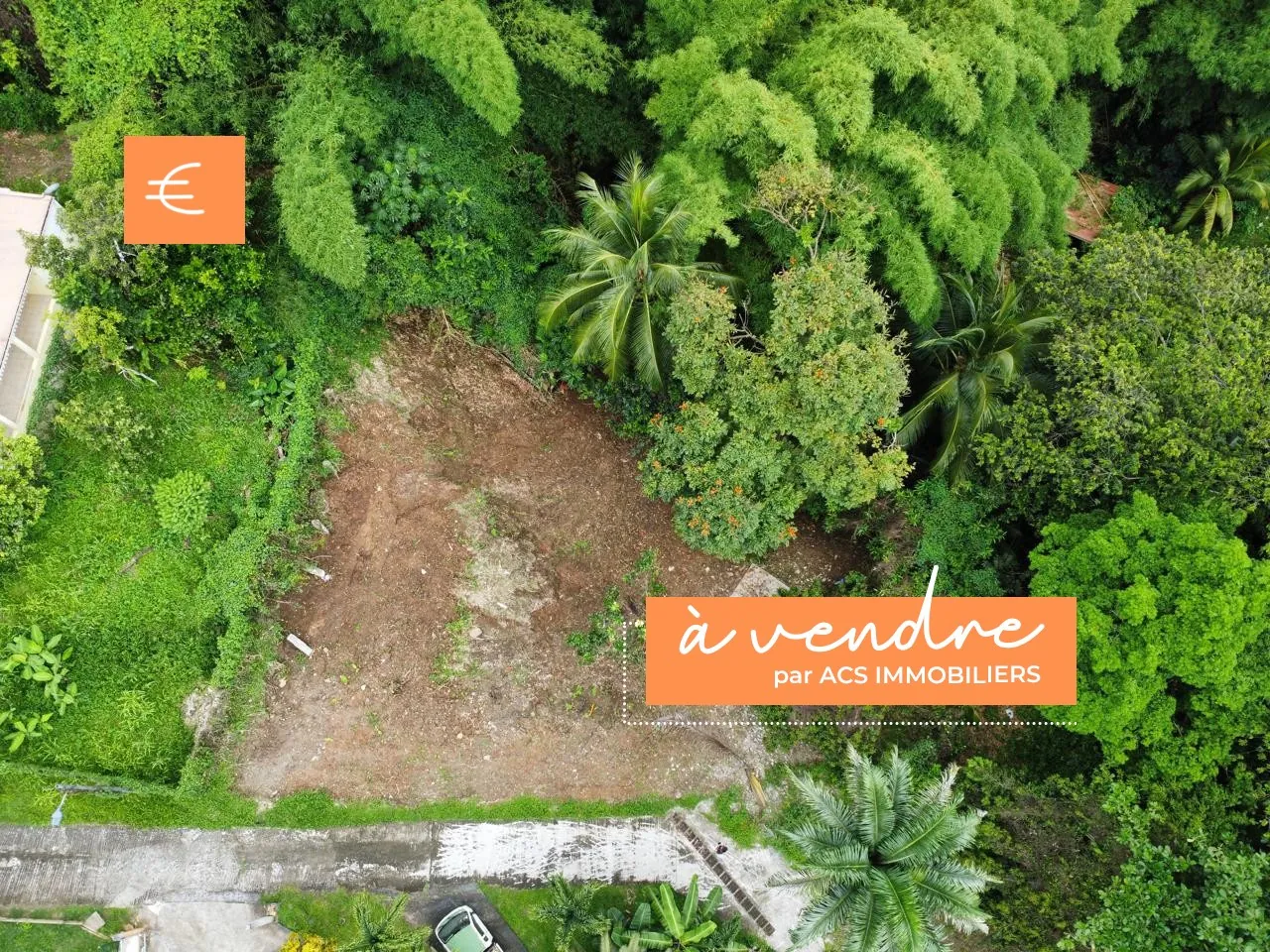 Terrain constructible de 1062 m² à vendre à Fort-de-France, Balata, vue campagne 