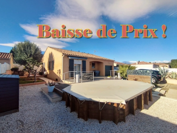 Villa à vendre avec piscine et jardin à Lezignan-Corbières