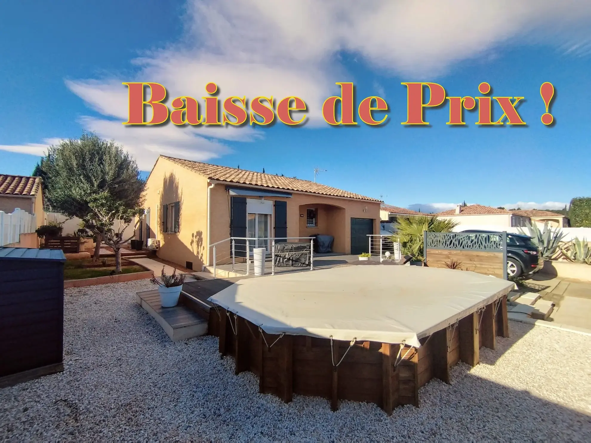 Villa à vendre avec piscine et jardin à Lezignan-Corbières 
