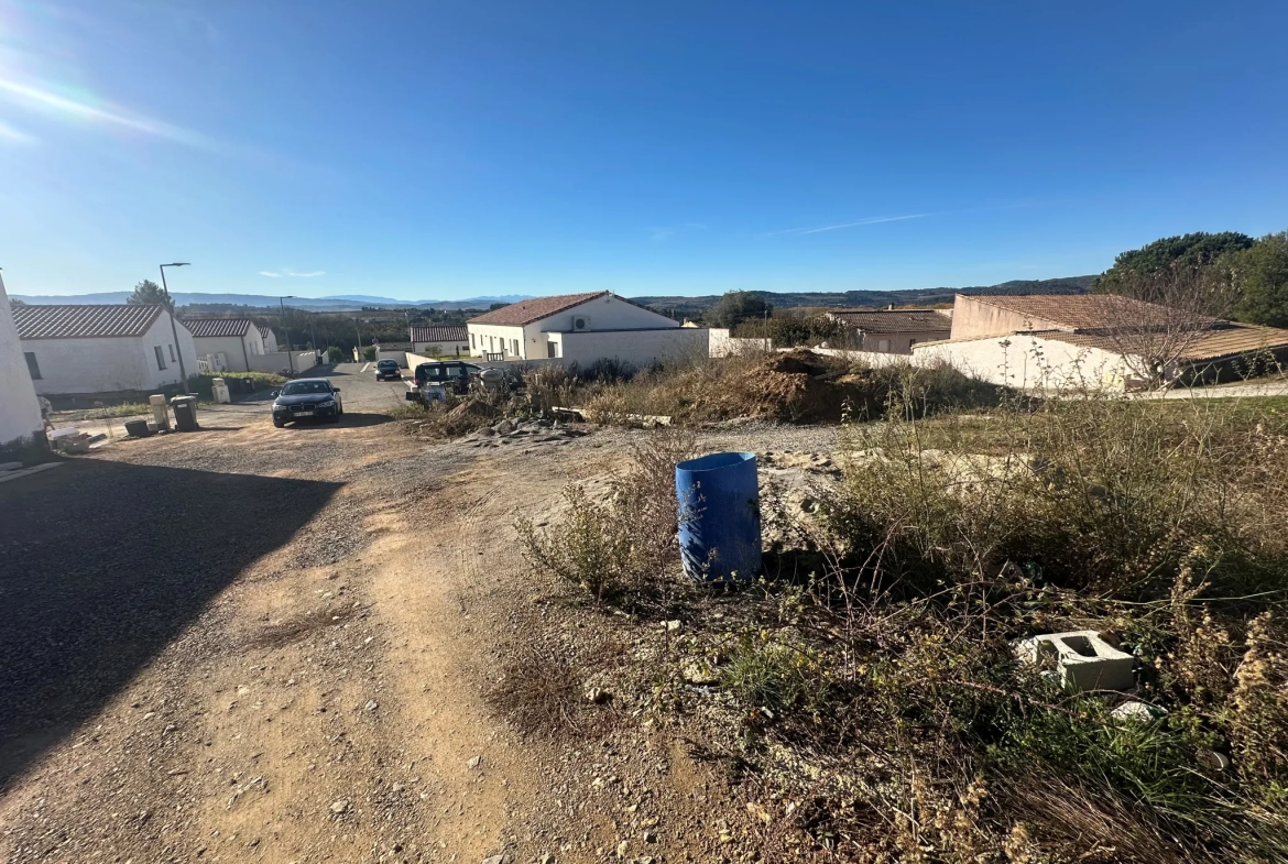 A vendre terrain constructible de 529 m² à Couffoulens - Proche Carcassonne 