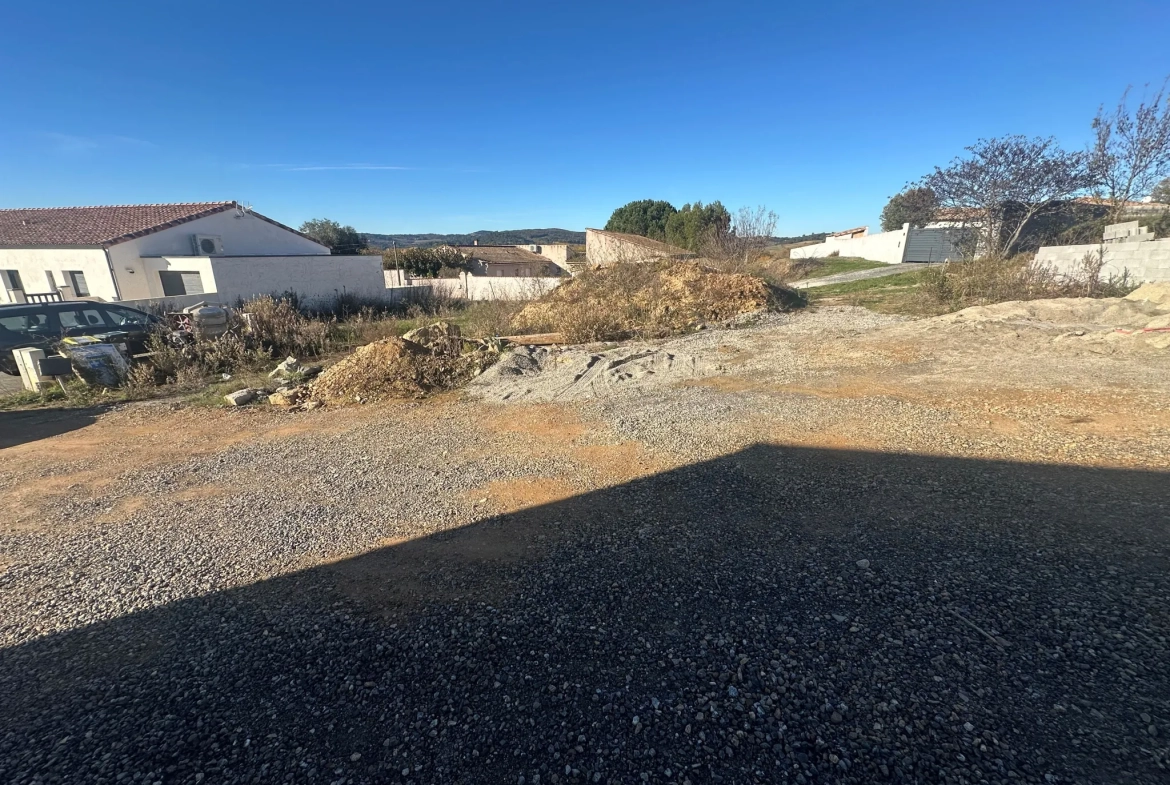 A vendre terrain constructible de 529 m² à Couffoulens - Proche Carcassonne 