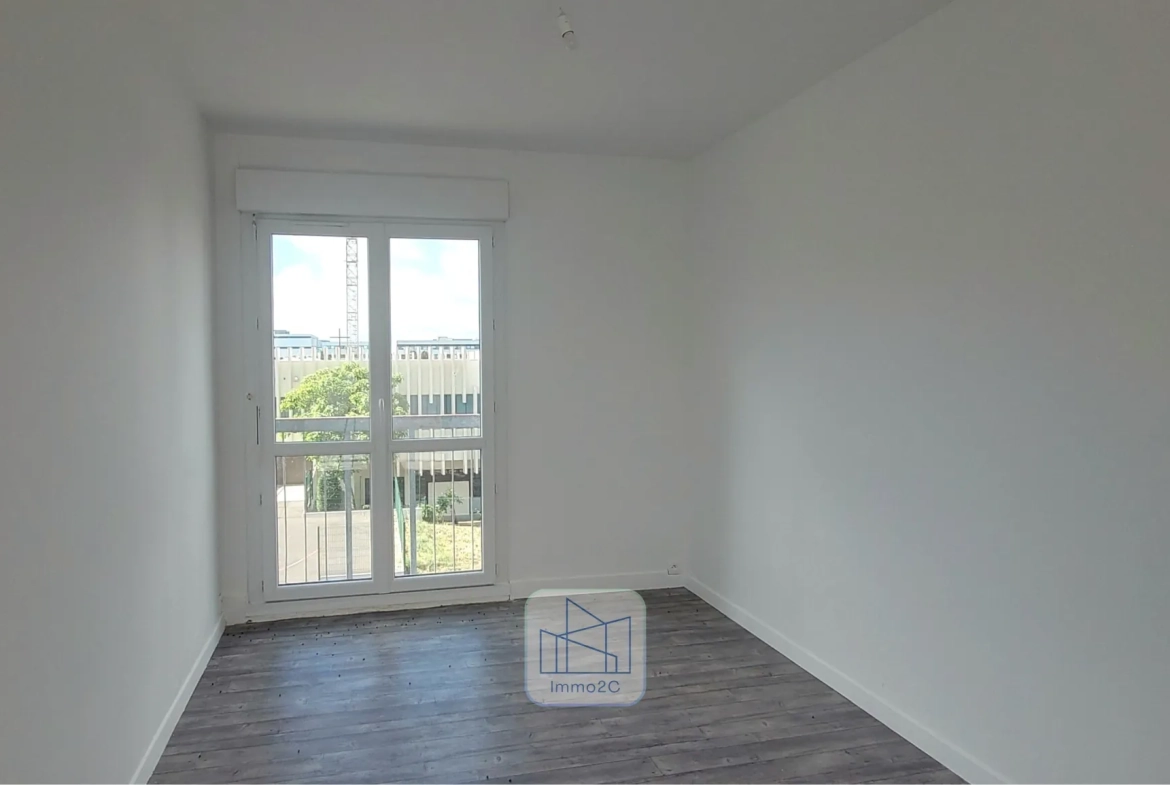 Appartement T3 lumineux de 66 m² à Nantes avec vue sud 