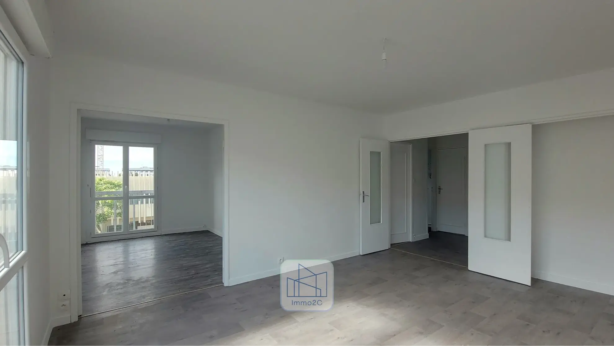Appartement T3 lumineux de 66 m² à Nantes avec vue sud 