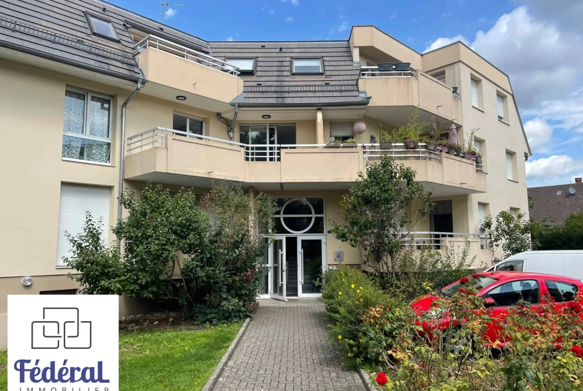 Appartement F2 à Strasbourg Robertsau avec Terrasse, Cave et Parking - Résidentiel et Calme 