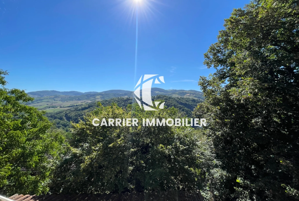 Maison de campagne de 82 m² avec vue sur la vallée à Brussieu 