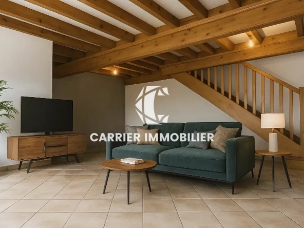Maison de campagne de 82 m² avec vue sur la vallée à Brussieu