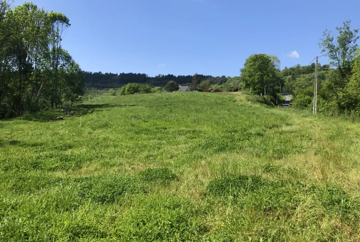 Terrain constructible avec jolie vue à Saint Cyprien en campagne 