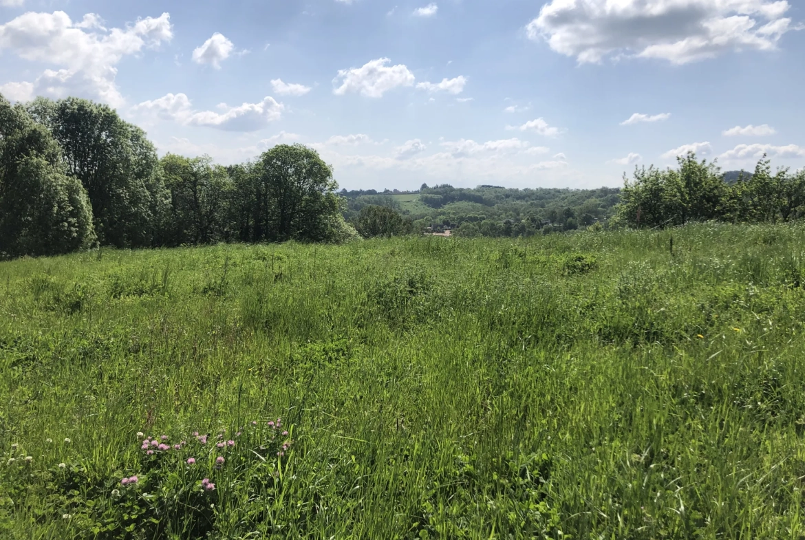 Terrain constructible avec jolie vue à Saint Cyprien en campagne 