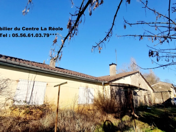 Ancien corps de ferme à rénover sur 9,80 hectares à La Reole
