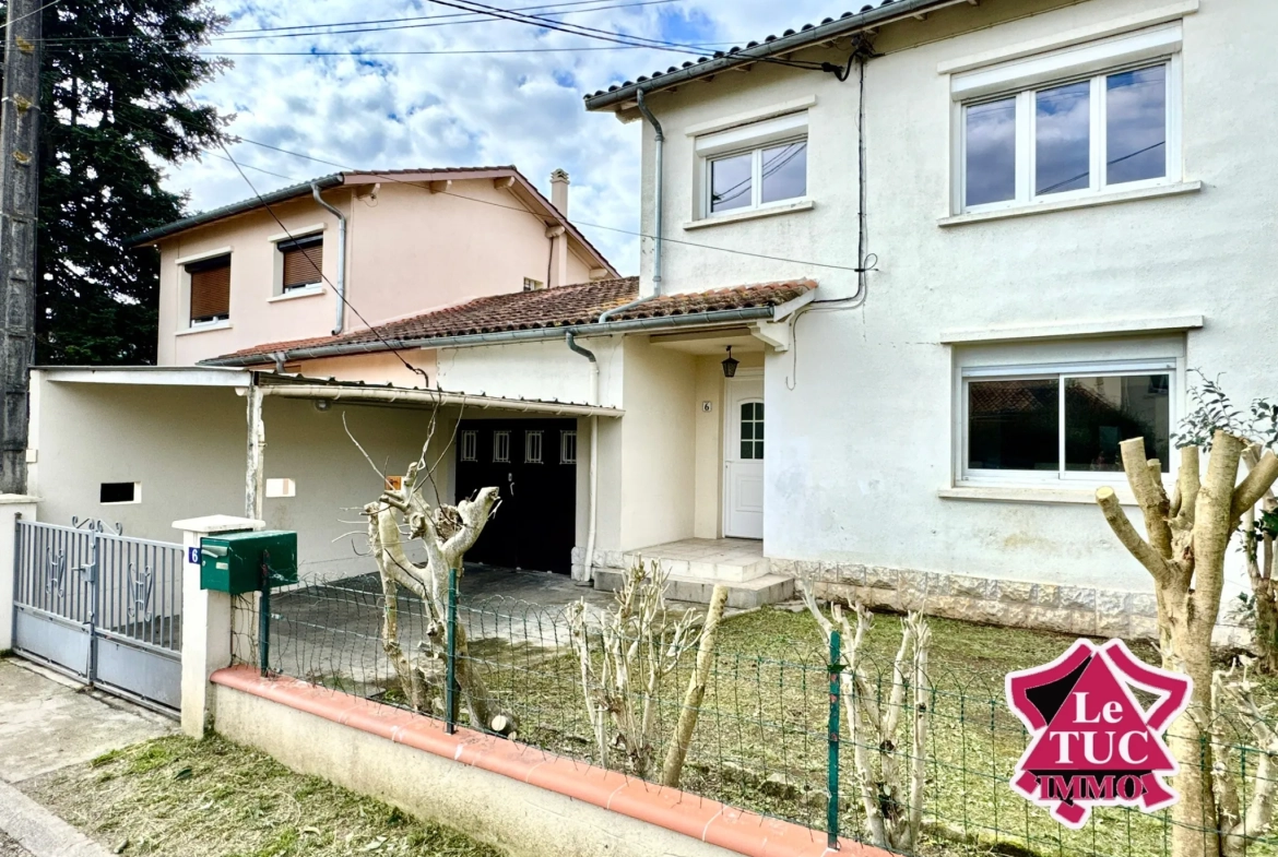 Maison 3 chambres avec garage, jardin et véranda à Villeneuve-sur-Lot 