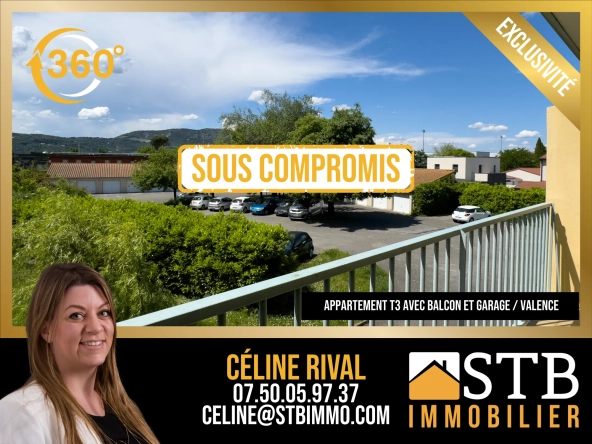 Appartement rénové de 61 m² avec balcon, garage et cave à Valence