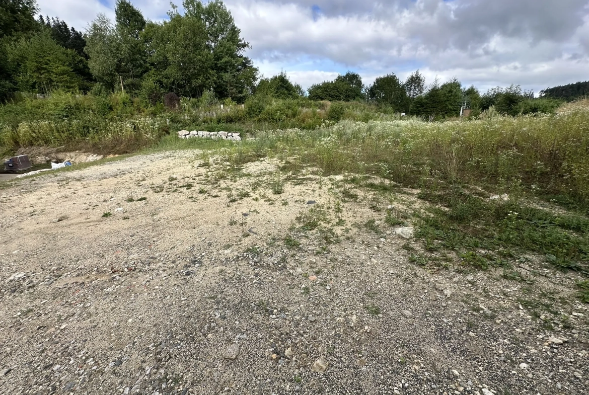 Terrain constructible de 695 m² à La Séauve-sur-Semène, viabilisé, exposition sud 