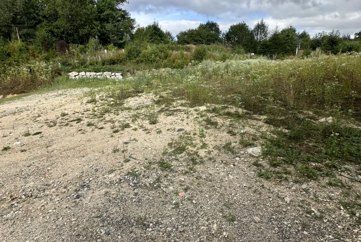 Terrain constructible de 695 m² à La Séauve-sur-Semène, viabilisé, exposition sud 