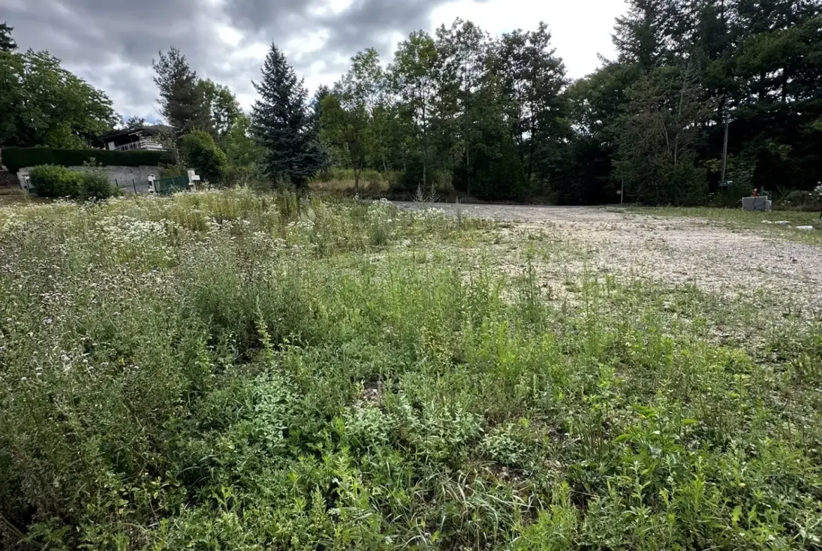 Terrain constructible de 695 m² à La Séauve-sur-Semène, viabilisé, exposition sud 