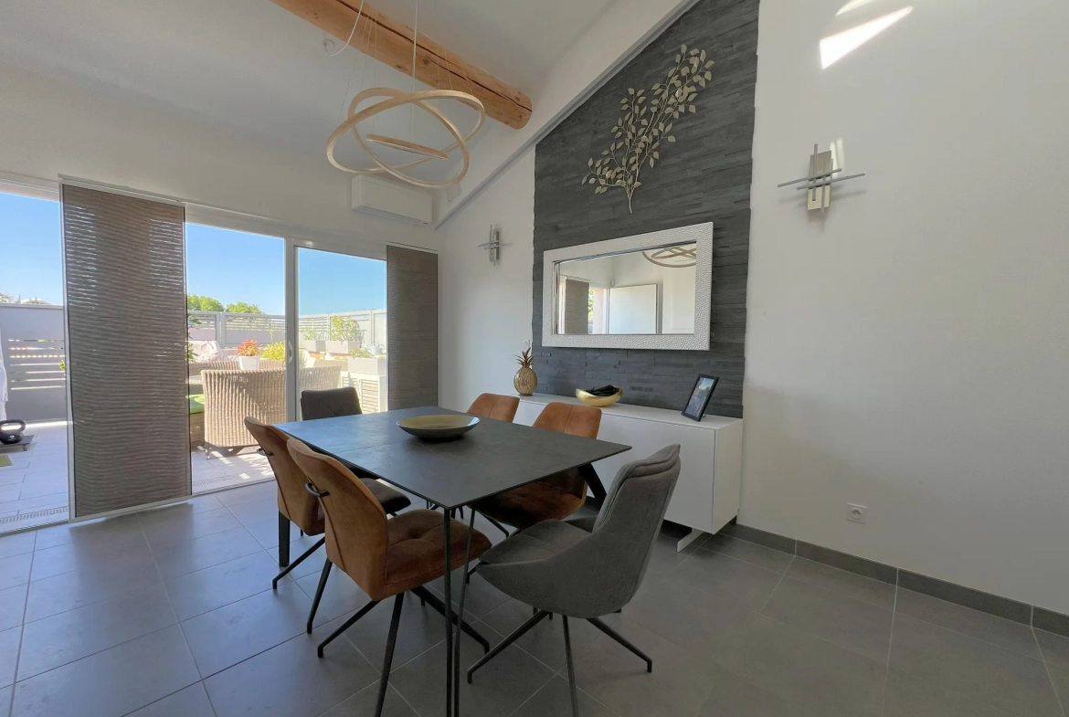 Appartement T3 duplex avec terrasse et stationnements au Cres 