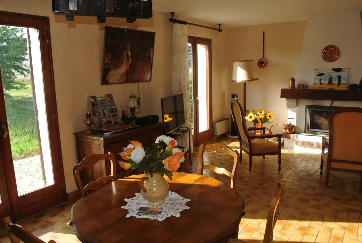 Maison de plain-pied à vendre près de Marmande avec grand jardin à Beaupuy 