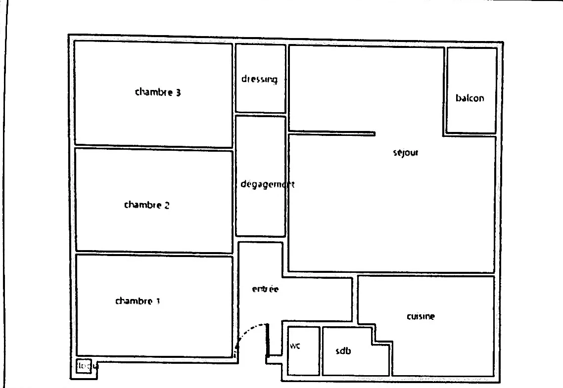 Appartement 4/5 pièces à Marseille - 81m² à rénover, calme et proche commodités 