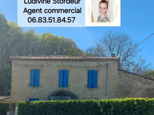 Maison en pierre de 110 m² avec jardin et dépendances près de La Réole