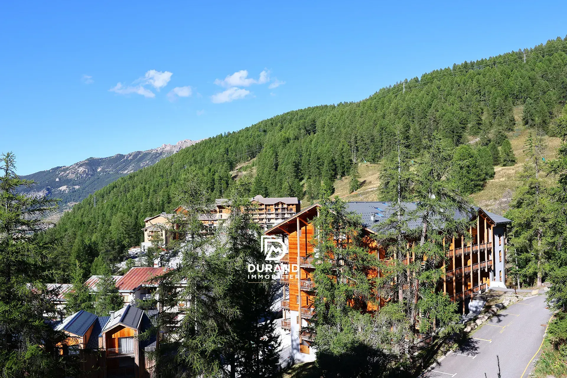 beaux appartements à vendre à Vars - T2 bis rénové avec cheminée et ambiance chalet 