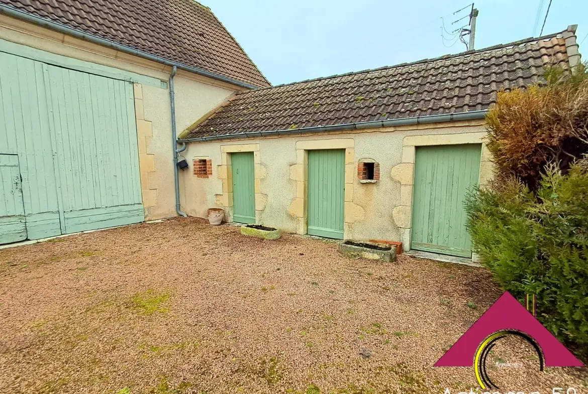 Longère de 124 m² avec 4 chambres, garage et terrasse à Dun-sur-Auron 