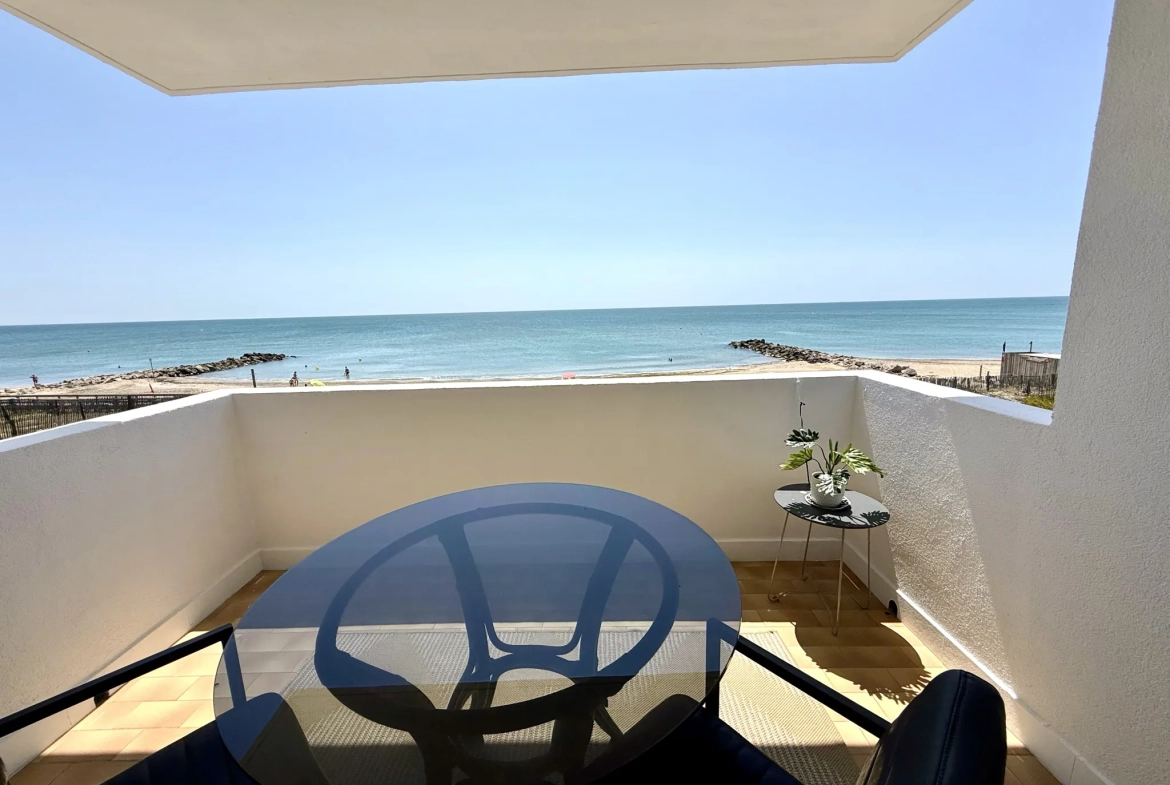 Appartement T2 vue mer à Frontignan Plage avec piscine et parking 