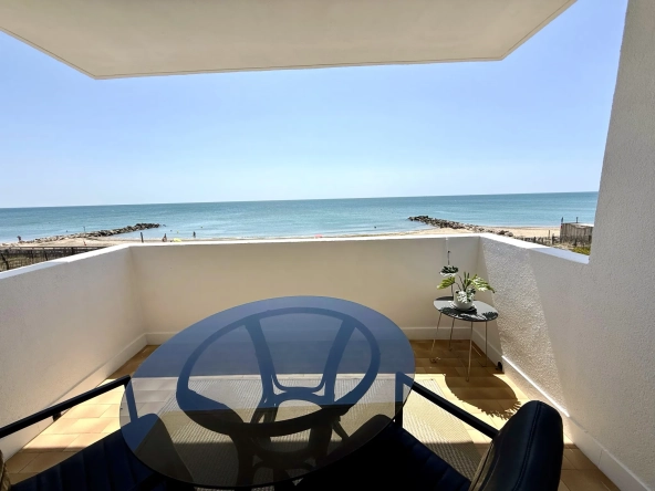 Appartement T2 vue mer à Frontignan Plage avec piscine et parking