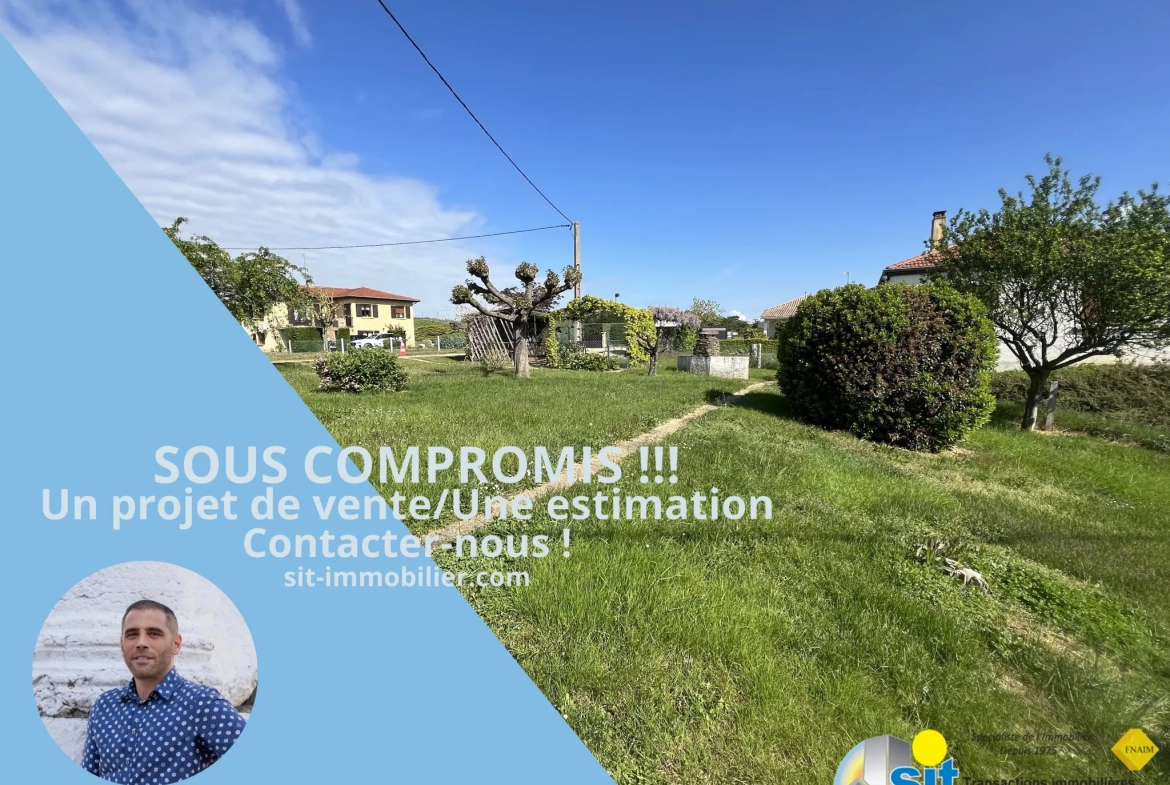 Terrain constructible avec dépôt à Seyssuel, vue dégagée - Opportunité rare 