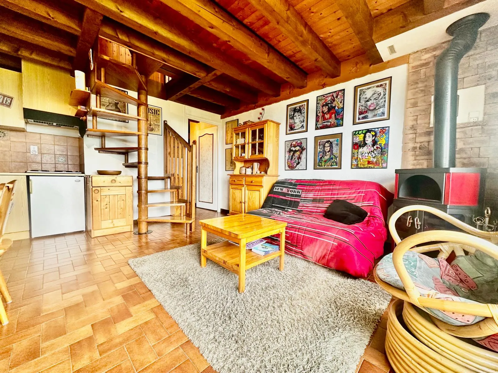 Appartement duplex avec vue lac à Thollon-les-Mémises près d'Evian 