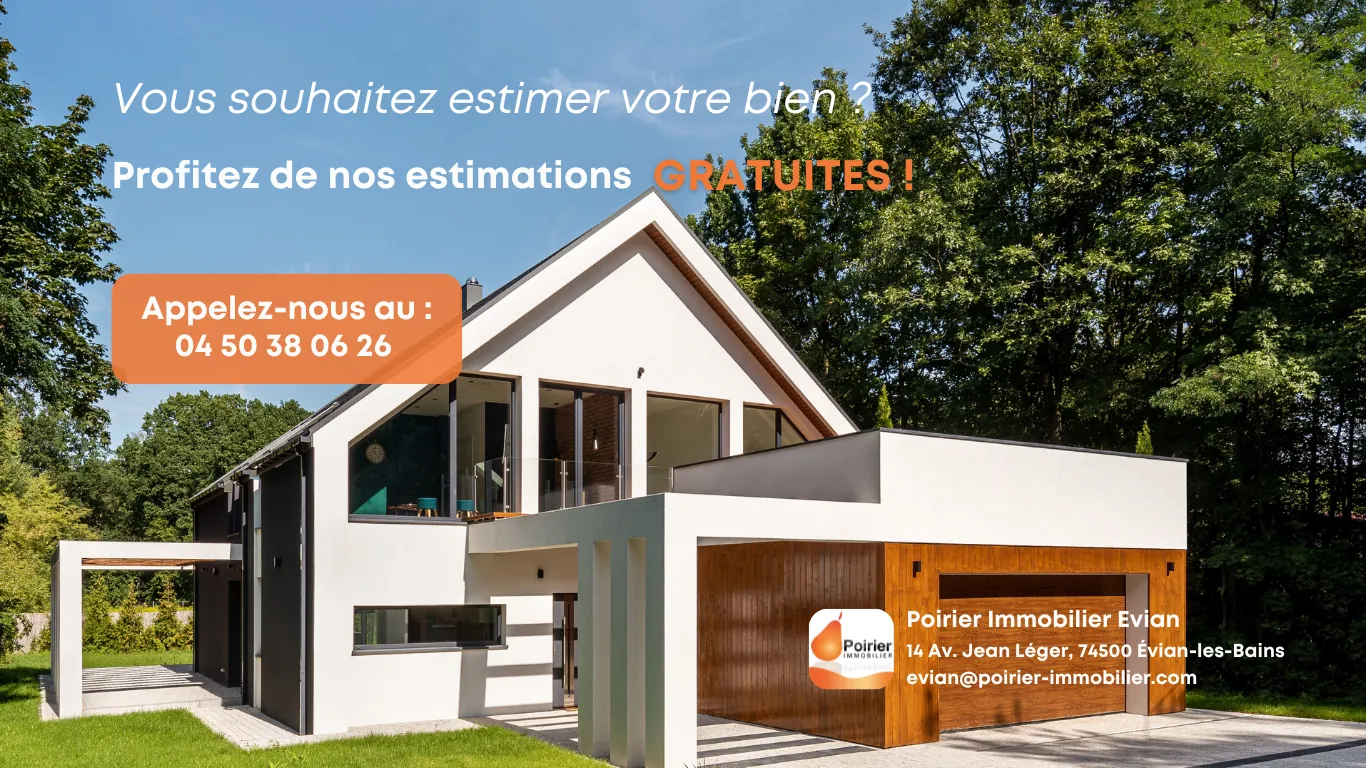 Appartement duplex avec vue lac à Thollon-les-Mémises près d'Evian 