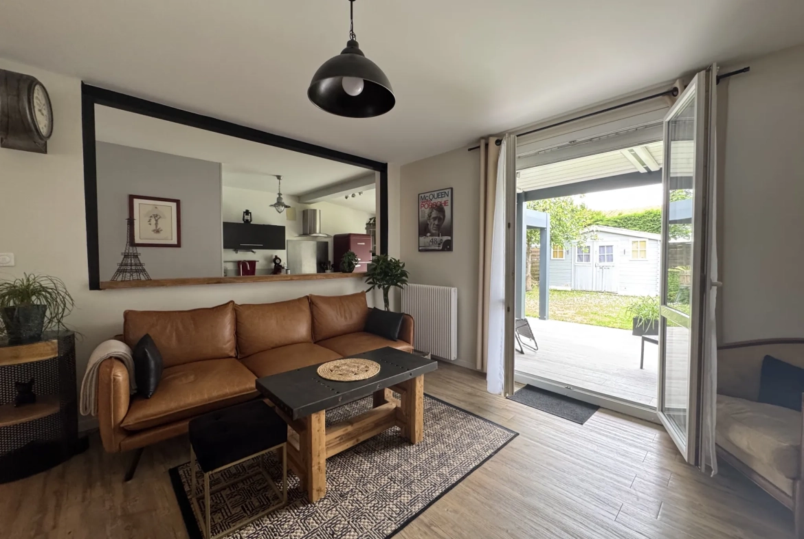 A vendre maison rénovée de 95 m² avec jardin proche Libourne 