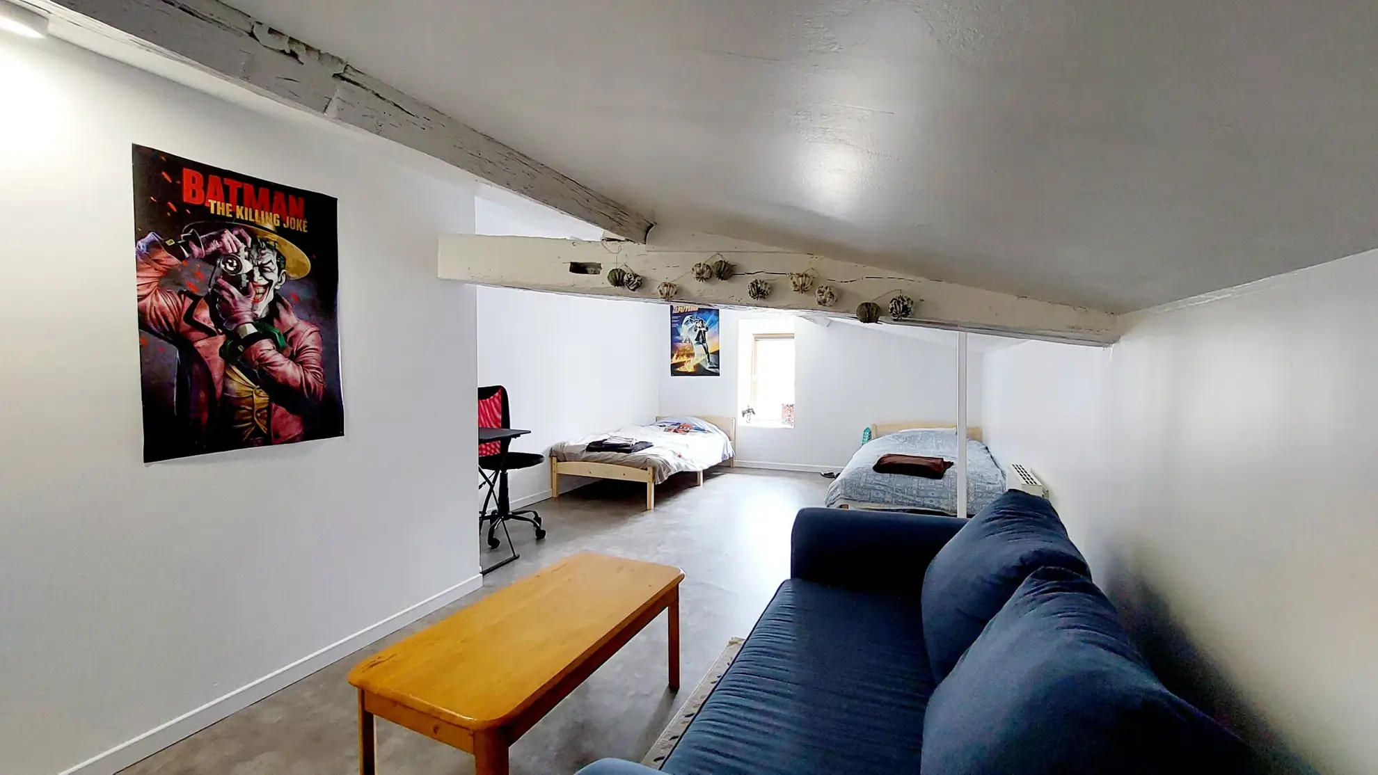 Appartement duplex à La Réole de 40 m² avec séjour lumineux et chambre confortable 