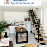 Appartement duplex à La Réole de 40 m² avec séjour lumineux et chambre confortable