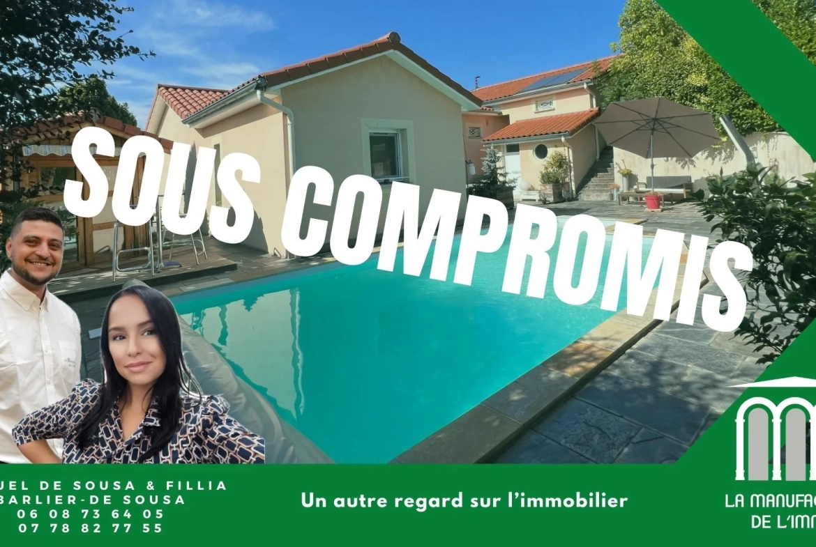 Villa familale avec piscine et dépendances à Fontanes, secteur calme 