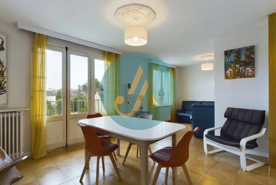 Appartement T4 lumineux à Nevers avec parking et balcon 