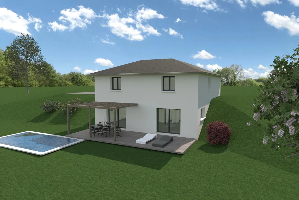 Terrain constructible de 600 m² à Haute-Jarrie avec vue sur Golf et Belledonne 